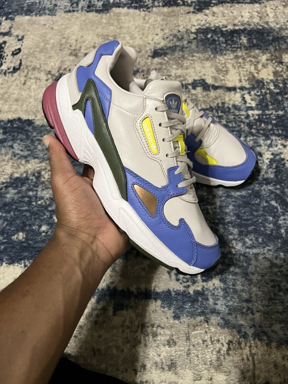 Size 8.5M-Adidas Falcon Sneakers Shoes Ice Purple Womens Sz 10 F97446